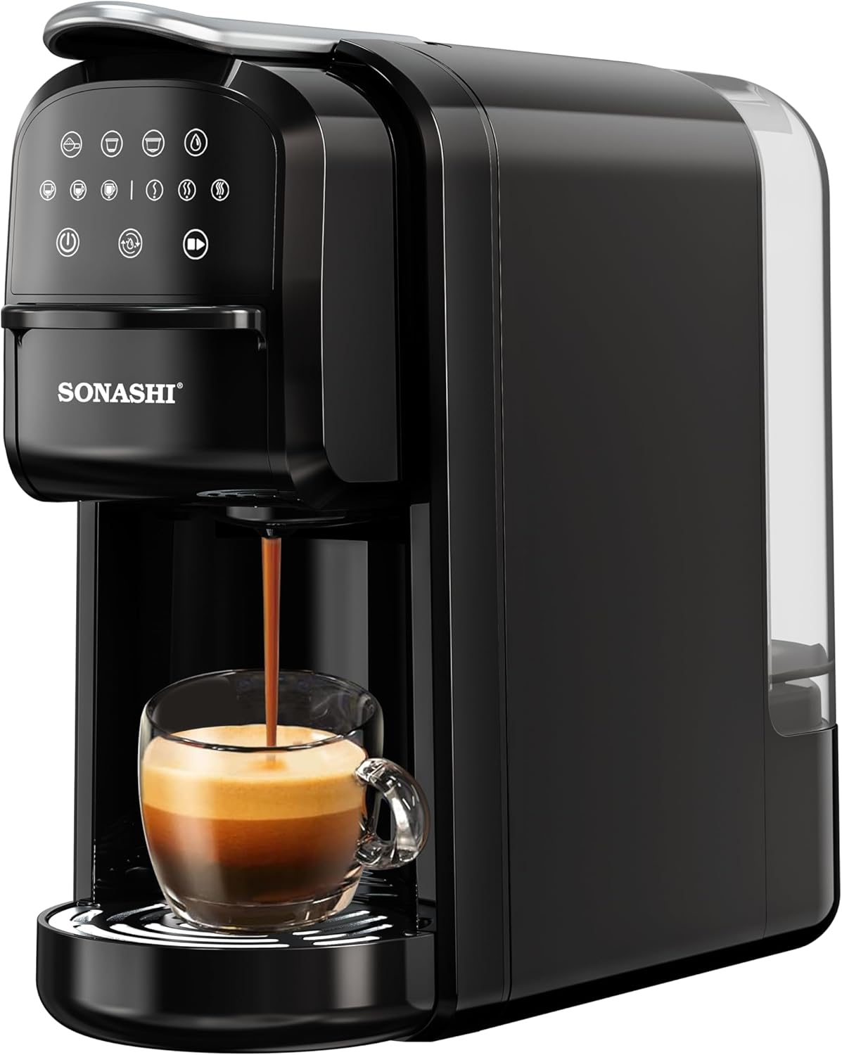 Sonashi SCM - 4985 3 in 1 Multi - Capsule Coffee Machine – 1400W Coffee Maker with 700ML Detachable Water Tank, Touch Control Panel, Self - Cleaning Function | Kitchen Tools SCM - 4985 Black - Al Kabayel Discount CentreSonashi SCM - 4985 3 in 1 Multi - Capsule Coffee Machine – 1400W Coffee Maker with 700ML Detachable Water Tank, Touch Control Panel, Self - Cleaning Function | Kitchen Tools SCM - 4985 BlackCoffee MakersSONASHIAl Kabayel Discount Centre