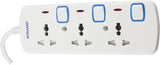 SONASHI SES - 1003 3 Way Extension Socket w/Safety Shutter, Individual Switches, Universal Sockets, Indicator Lights - Al Kabayel Discount CentreSONASHI SES - 1003 3 Way Extension Socket w/Safety Shutter, Individual Switches, Universal Sockets, Indicator LightsCords & AdaptersSONASHIAl Kabayel Discount Centre