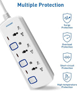 SONASHI SES - 1003 3 Way Extension Socket w/Safety Shutter, Individual Switches, Universal Sockets, Indicator Lights - Al Kabayel Discount CentreSONASHI SES - 1003 3 Way Extension Socket w/Safety Shutter, Individual Switches, Universal Sockets, Indicator LightsCords & AdaptersSONASHIAl Kabayel Discount Centre