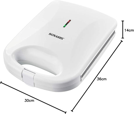 SONASHI SGT - 842 4 Slice Grill Maker – [White] Sandwich Maker with Non Stick Grill Plate, Light Indicator, Handle Locking System| Electric Kitchen Appliances - Al Kabayel Discount CentreSONASHI SGT - 842 4 Slice Grill Maker – [White] Sandwich Maker with Non Stick Grill Plate, Light Indicator, Handle Locking System| Electric Kitchen AppliancesElectric Griddles & GrillsSONASHIAl Kabayel Discount Centre