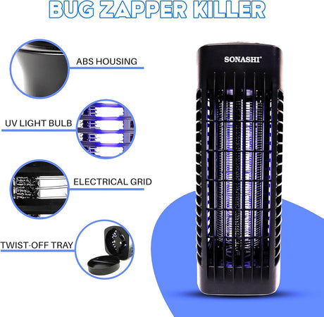 Sonashi SIK - 706 UV - A Tube Insect Killer | High Voltage Bug Zapper | No Smoke or Odor | Removable Tray for Easy Cleaning | Safe for Indoor Use - Al Kabayel Discount CentreSonashi SIK - 706 UV - A Tube Insect Killer | High Voltage Bug Zapper | No Smoke or Odor | Removable Tray for Easy Cleaning | Safe for Indoor UseBug ZappersSONASHIAl Kabayel Discount Centre