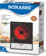 Sonashi SIS - 014C Infrared Ceramic Cooker w/Timer, Display, Touch button, Adjustable Power, Safety Protection, Portable, Compact | Infrared Cooker| Home Appliance - Al Kabayel Discount CentreSonashi SIS - 014C Infrared Ceramic Cooker w/Timer, Display, Touch button, Adjustable Power, Safety Protection, Portable, Compact | Infrared Cooker| Home ApplianceStovesSONASHIAl Kabayel Discount Centre