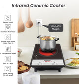 Sonashi SIS - 014C Infrared Ceramic Cooker w/Timer, Display, Touch button, Adjustable Power, Safety Protection, Portable, Compact | Infrared Cooker| Home Appliance - Al Kabayel Discount CentreSonashi SIS - 014C Infrared Ceramic Cooker w/Timer, Display, Touch button, Adjustable Power, Safety Protection, Portable, Compact | Infrared Cooker| Home ApplianceStovesSONASHIAl Kabayel Discount Centre