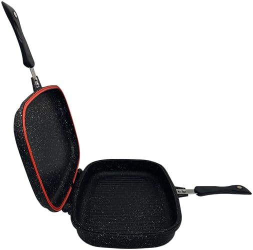 SONEX Die Cast Double Grill Pan 36cm, Ceramic Coating with Extra Rubber - Al Kabayel Discount CentreSONEX Die Cast Double Grill Pan 36cm, Ceramic Coating with Extra RubberFrying Pans & SkilletsSONEXAl Kabayel Discount Centre