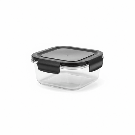 Spanis Home Glass Lunch Box with Black Plastic Clip Lock Lid — 800ml - Al Kabayel Discount CentreSpanis Home Glass Lunch Box with Black Plastic Clip Lock Lid — 800mlLunch BoxSPANIS HOMEAl Kabayel Discount Centre