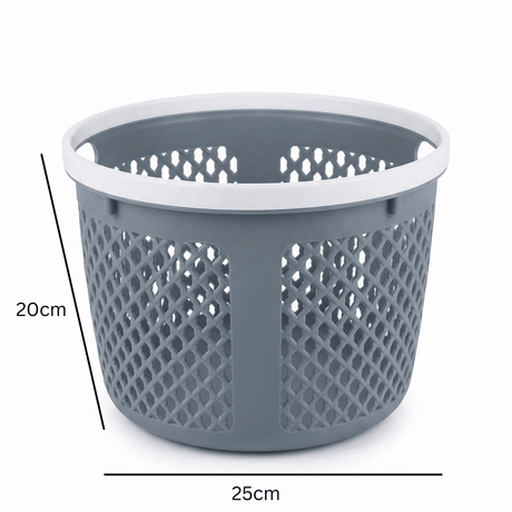 Spanis Home Grey & White Storage Basket – 20×25 cm - Al Kabayel Discount CentreSpanis Home Grey & White Storage Basket – 20×25 cmOrganizers & AccessoriesSPANIS HOMEAl Kabayel Discount Centre
