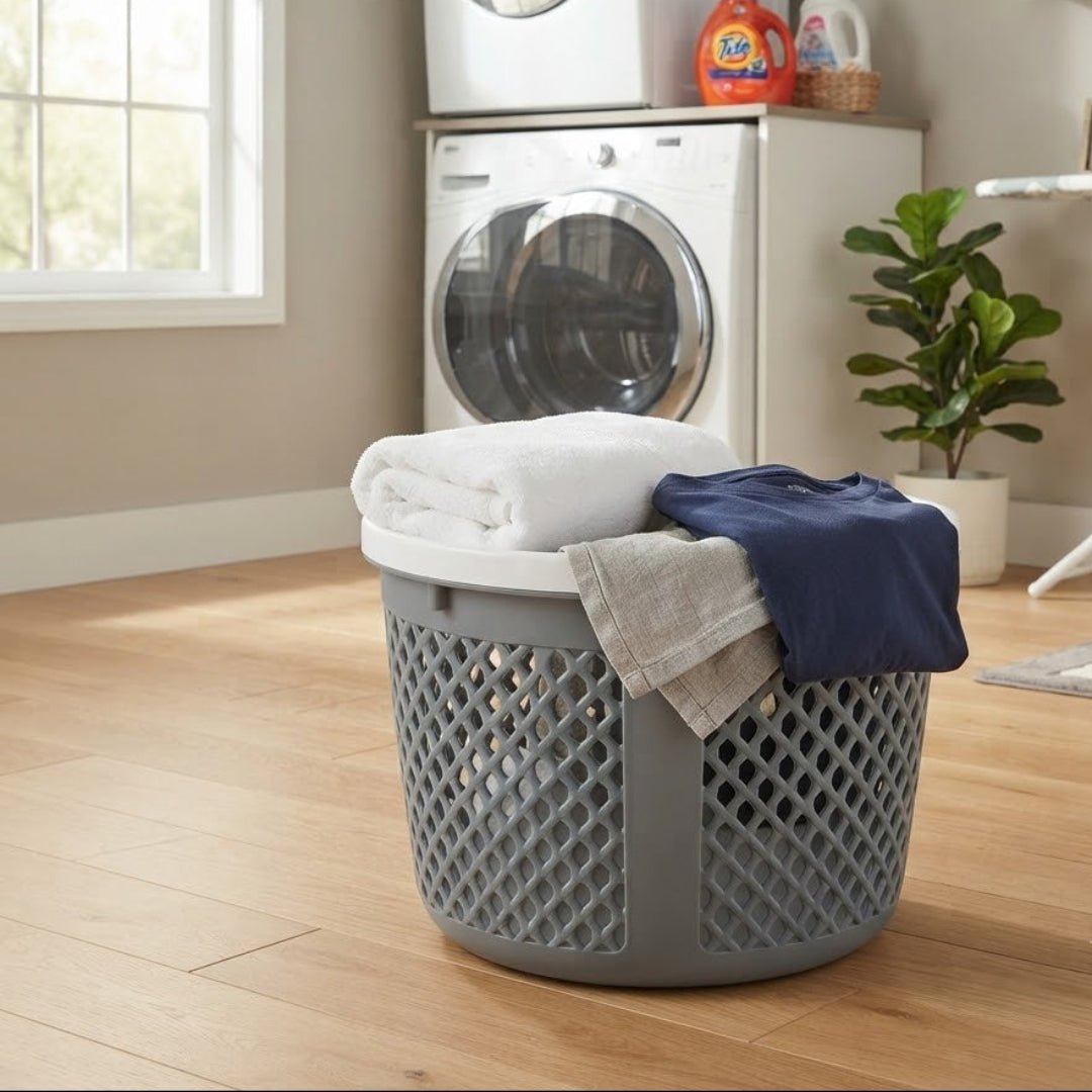 Spanis Home Grey & White Storage Basket – 20×25 cm - Al Kabayel Discount CentreSpanis Home Grey & White Storage Basket – 20×25 cmOrganizers & AccessoriesSPANIS HOMEAl Kabayel Discount Centre