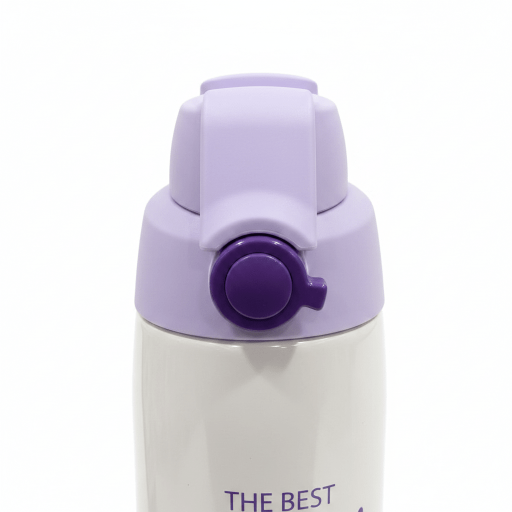 Spanis Home Purple & White Stainless Steel Vacuum Bottle - 600ml - Al Kabayel Discount CentreSpanis Home Purple & White Stainless Steel Vacuum Bottle - 600mlWater BottlesSPANIS HOMEAl Kabayel Discount Centre