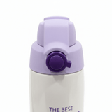 Spanis Home Purple & White Stainless Steel Vacuum Bottle - 600ml - Al Kabayel Discount CentreSpanis Home Purple & White Stainless Steel Vacuum Bottle - 600mlWater BottlesSPANIS HOMEAl Kabayel Discount Centre