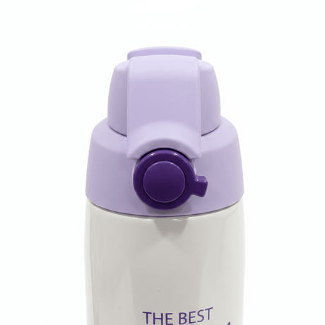 Spanis Home Purple & White Stainless Steel Vacuum Bottle - 600ml - Al Kabayel Discount CentreSpanis Home Purple & White Stainless Steel Vacuum Bottle - 600mlWater BottlesSPANIS HOMEAl Kabayel Discount Centre
