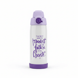 Spanis Home Purple & White Stainless Steel Vacuum Bottle - 600ml - Al Kabayel Discount CentreSpanis Home Purple & White Stainless Steel Vacuum Bottle - 600mlWater BottlesSPANIS HOMEAl Kabayel Discount Centre