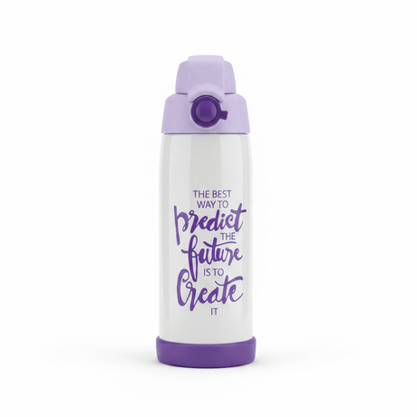 Spanis Home Purple & White Stainless Steel Vacuum Bottle - 600ml - Al Kabayel Discount CentreSpanis Home Purple & White Stainless Steel Vacuum Bottle - 600mlWater BottlesSPANIS HOMEAl Kabayel Discount Centre