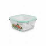 Spanis Home Square Glass Lunch Box with Airtight Clip Lid - 800ml - Al Kabayel Discount CentreSpanis Home Square Glass Lunch Box with Airtight Clip Lid - 800mlLunch BoxSPANIS HOMEAl Kabayel Discount Centre
