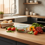 Spanis Home Square Glass Lunch Box with Airtight Clip Lid - 800ml - Al Kabayel Discount CentreSpanis Home Square Glass Lunch Box with Airtight Clip Lid - 800mlLunch BoxSPANIS HOMEAl Kabayel Discount Centre