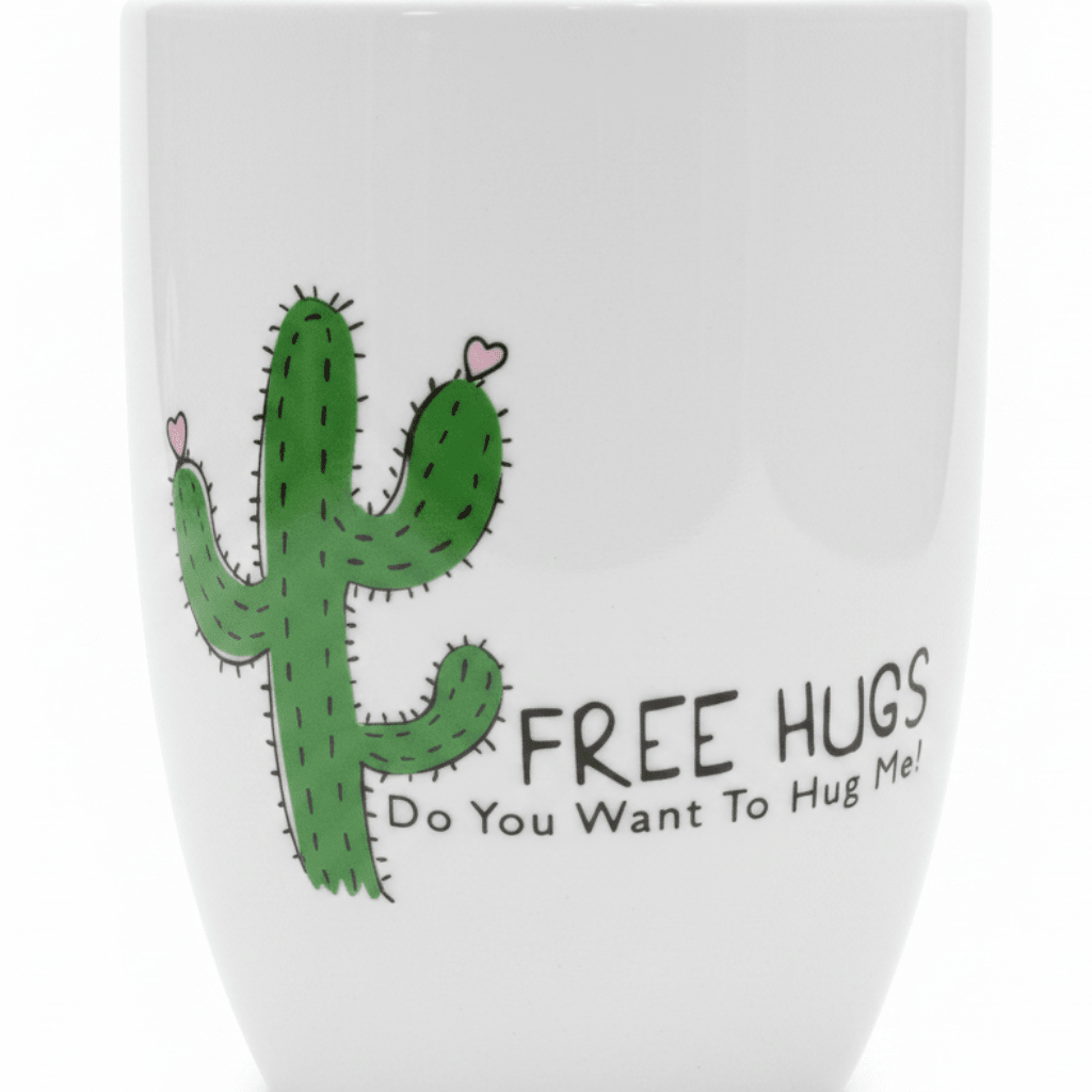 Spanis Home White Free Hugs Cactus Ceramic Mug - 300ml - Al Kabayel Discount CentreSpanis Home White Free Hugs Cactus Ceramic Mug - 300mlMugsSPANIS HOMEAl Kabayel Discount Centre