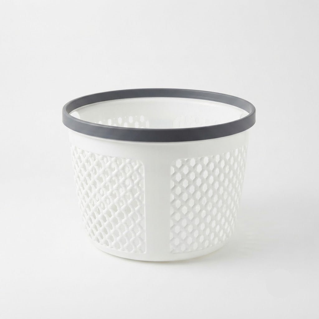 Spanis Home White & Grey Storage Basket – 20×25 cm - Al Kabayel Discount CentreSpanis Home White & Grey Storage Basket – 20×25 cmOrganizers & AccessoriesSPANIS HOMEAl Kabayel Discount Centre