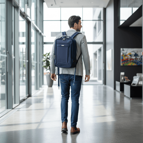 Speed Professional Navy Blue Polyester Laptop Backpack 45 x 30 cm – Office & Travel Bag with Laptop Compartment - Al Kabayel Discount CentreSpeed Professional Navy Blue Polyester Laptop Backpack 45 x 30 cm – Office & Travel Bag with Laptop CompartmentBackpacksSPEEDAl Kabayel Discount Centre