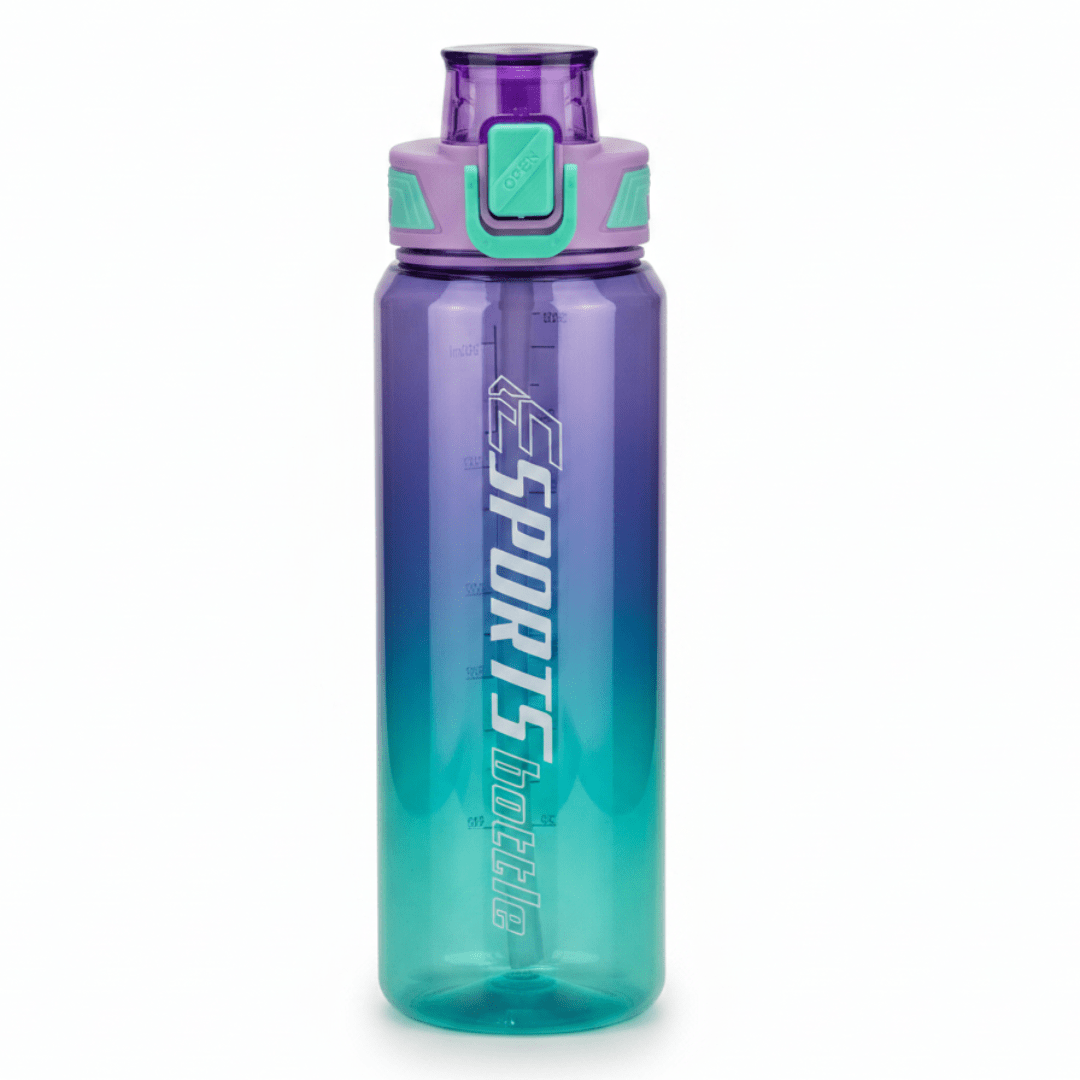 SPORTS Elite Gradient Water Bottle — Purple & Teal | Flip-Lock Cap 1000ml - Al Kabayel Discount CentreSPORTS Elite Gradient Water Bottle — Purple & Teal | Flip-Lock Cap 1000mlWater bottlesAKDCAl Kabayel Discount Centre