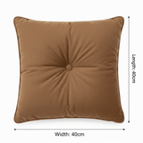 Square Cushion With Polyester Cover & Cotton Fiber Fill - 40×40cm - Rose / Brown / Burnt Orange / Army Green / Teal Blue - Al Kabayel Discount CentreSquare Cushion With Polyester Cover & Cotton Fiber Fill - 40×40cm - Rose / Brown / Burnt Orange / Army Green / Teal BlueFloor Pillows & CushionsAKDCAl Kabayel Discount Centre