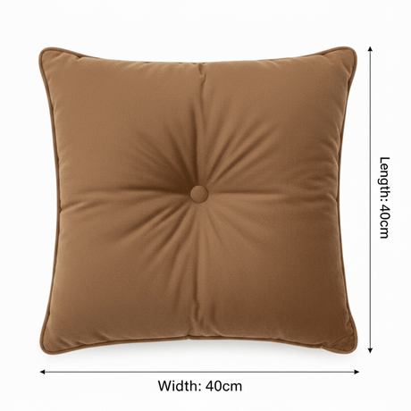 Square Cushion With Polyester Cover & Cotton Fiber Fill - 40×40cm - Rose / Brown / Burnt Orange / Army Green / Teal Blue - Al Kabayel Discount CentreSquare Cushion With Polyester Cover & Cotton Fiber Fill - 40×40cm - Rose / Brown / Burnt Orange / Army Green / Teal BlueFloor Pillows & CushionsAKDCAl Kabayel Discount Centre