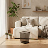 Square Metal Mesh Dustbin - 28×21 cm - Black / Metallic grey - Al Kabayel Discount CentreSquare Metal Mesh Dustbin - 28×21 cm - Black / Metallic greyOrganizers & AccessoriesAKDCAl Kabayel Discount Centre