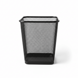 Square Metal Mesh Dustbin - 28×21 cm - Black / Metallic grey - Al Kabayel Discount CentreSquare Metal Mesh Dustbin - 28×21 cm - Black / Metallic greyOrganizers & AccessoriesAKDCAl Kabayel Discount Centre