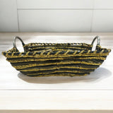 Square Wicker Basket Natural Vintage - Style Picnic Basket With Handle Metal Ramadan Basket, Easter Basket, Multipurpose Storage Baskets for Fruit, Candy Gift 32cmX10cm - Al Kabayel Discount CentreSquare Wicker Basket Natural Vintage - Style Picnic Basket With Handle Metal Ramadan Basket, Easter Basket, Multipurpose Storage Baskets for Fruit, Candy Gift 32cmX10cmRattanAKDCAl Kabayel Discount Centre