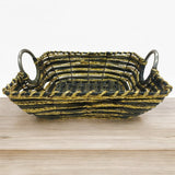 Square Wicker Basket Natural Vintage - Style Picnic Basket With Handle Metal Ramadan Basket, Easter Basket, Multipurpose Storage Baskets for Fruit, Candy Gift 32cmX10cm - Al Kabayel Discount CentreSquare Wicker Basket Natural Vintage - Style Picnic Basket With Handle Metal Ramadan Basket, Easter Basket, Multipurpose Storage Baskets for Fruit, Candy Gift 32cmX10cmRattanAKDCAl Kabayel Discount Centre
