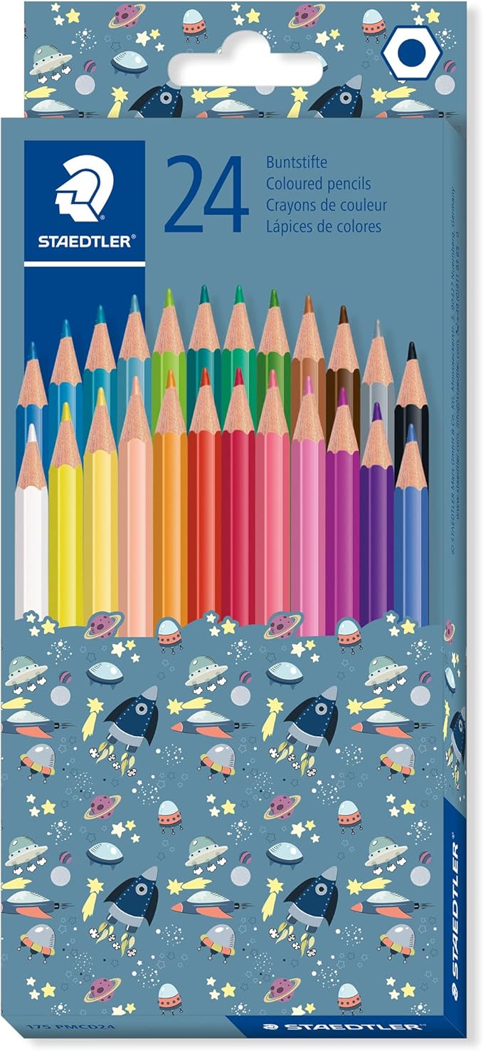 STAEDTLER 175 PMCD24 Wood - Free Coloured Pencils in Pattern Mix Design - Assorted Colours (Pack of 24) - Al Kabayel Discount CentreSTAEDTLER 175 PMCD24 Wood - Free Coloured Pencils in Pattern Mix Design - Assorted Colours (Pack of 24)Color PencilsSTAEDTLERAl Kabayel Discount Centre