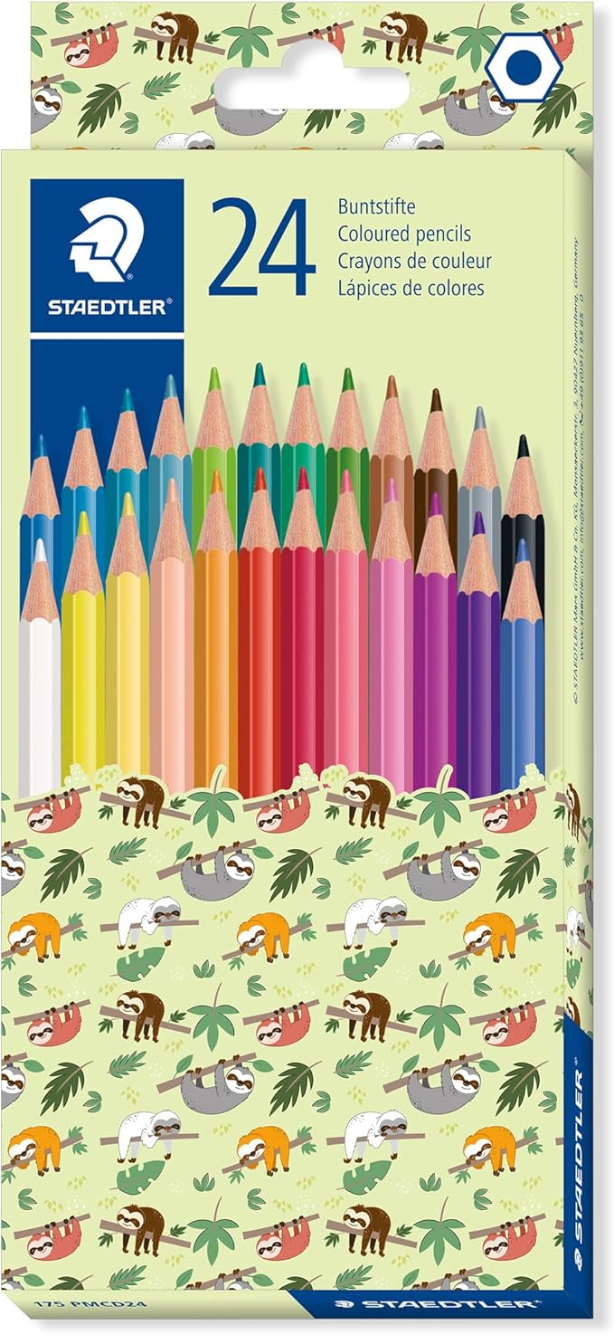 STAEDTLER 175 PMCD24 Wood - Free Coloured Pencils in Pattern Mix Design - Assorted Colours (Pack of 24) - Al Kabayel Discount CentreSTAEDTLER 175 PMCD24 Wood - Free Coloured Pencils in Pattern Mix Design - Assorted Colours (Pack of 24)Color PencilsSTAEDTLERAl Kabayel Discount Centre