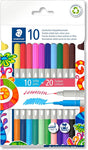 Staedtler 3280 C10 Twin - Colour, Double - Ended Fibre - Tip Pens - 20 Assorted Colours (Pack of 10) - Al Kabayel Discount CentreStaedtler 3280 C10 Twin - Colour, Double - Ended Fibre - Tip Pens - 20 Assorted Colours (Pack of 10)Color PencilsSTAEDTLERAl Kabayel Discount Centre