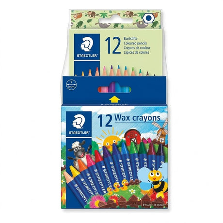Staedtler Kids Art Set – 12 Wax Crayons & 12 Coloured Pencils Bundle - Al Kabayel Discount CentreStaedtler Kids Art Set – 12 Wax Crayons & 12 Coloured Pencils BundleColor PencilsSTAEDTLERAl Kabayel Discount Centre
