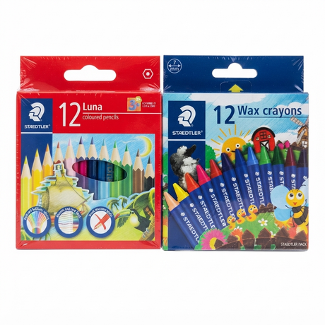 Staedtler Luna Art Set – Fibre Tip Pens, Coloured Pencils & Wax Crayons (Set of 3) - Al Kabayel Discount CentreStaedtler Luna Art Set – Fibre Tip Pens, Coloured Pencils & Wax Crayons (Set of 3)Color PencilsSTAEDTLERAl Kabayel Discount Centre