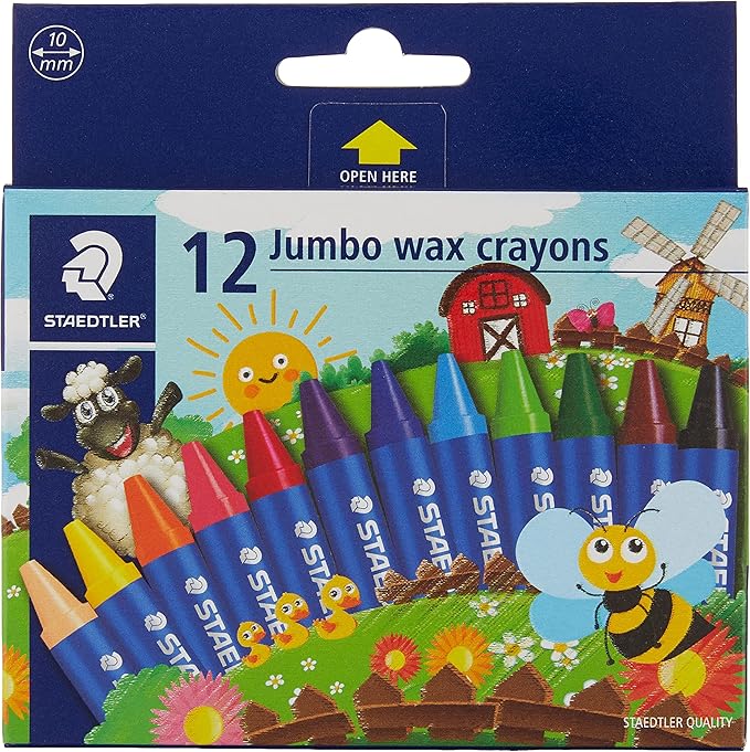 Staedtler Noris Club Jumbo wax crayon (Set of 12 colors) by Steadtler - Al Kabayel Discount CentreStaedtler Noris Club Jumbo wax crayon (Set of 12 colors) by SteadtlerCrayonsSTAEDTLERAl Kabayel Discount Centre