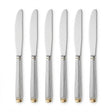 Stainless Steel Dinner Knife Set of 6 – 23cm Silver & Gold Accent - Al Kabayel Discount CentreStainless Steel Dinner Knife Set of 6 – 23cm Silver & Gold AccentKnife & Knife SetsAKDCAl Kabayel Discount Centre