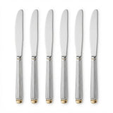 Stainless Steel Dinner Knife Set of 6 – 23cm Silver & Gold Accent - Al Kabayel Discount CentreStainless Steel Dinner Knife Set of 6 – 23cm Silver & Gold AccentKnife & Knife SetsAKDCAl Kabayel Discount Centre