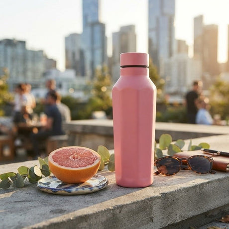 Stainless Steel Double Wall Vacuum Insulated Water Bottle – 500ml - Light Green / Pink - Al Kabayel Discount CentreStainless Steel Double Wall Vacuum Insulated Water Bottle – 500ml - Light Green / PinkWater BottlesAKDCAl Kabayel Discount Centre