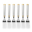 Stainless Steel Fork Set of 6 – 15cm Silver & Gold Accent - Al Kabayel Discount CentreStainless Steel Fork Set of 6 – 15cm Silver & Gold AccentForkAKDCAl Kabayel Discount Centre