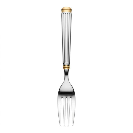 Stainless Steel Fork Set of 6 – 20cm Silver & Gold Accent - Al Kabayel Discount CentreStainless Steel Fork Set of 6 – 20cm Silver & Gold AccentForkAKDCAl Kabayel Discount Centre