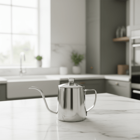 Stainless Steel Gooseneck Pour - Over Coffee Kettle | Mirror - Polished | 10cm - Al Kabayel Discount CentreStainless Steel Gooseneck Pour - Over Coffee Kettle | Mirror - Polished | 10cmTea/Coffee PotsAKDCAl Kabayel Discount Centre