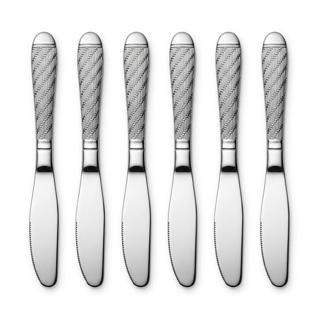 Stainless Steel Knife Set of 6 - 22.5cm Silver - Al Kabayel Discount CentreStainless Steel Knife Set of 6 - 22.5cm SilverKnife & Knife SetsAKDCAl Kabayel Discount Centre