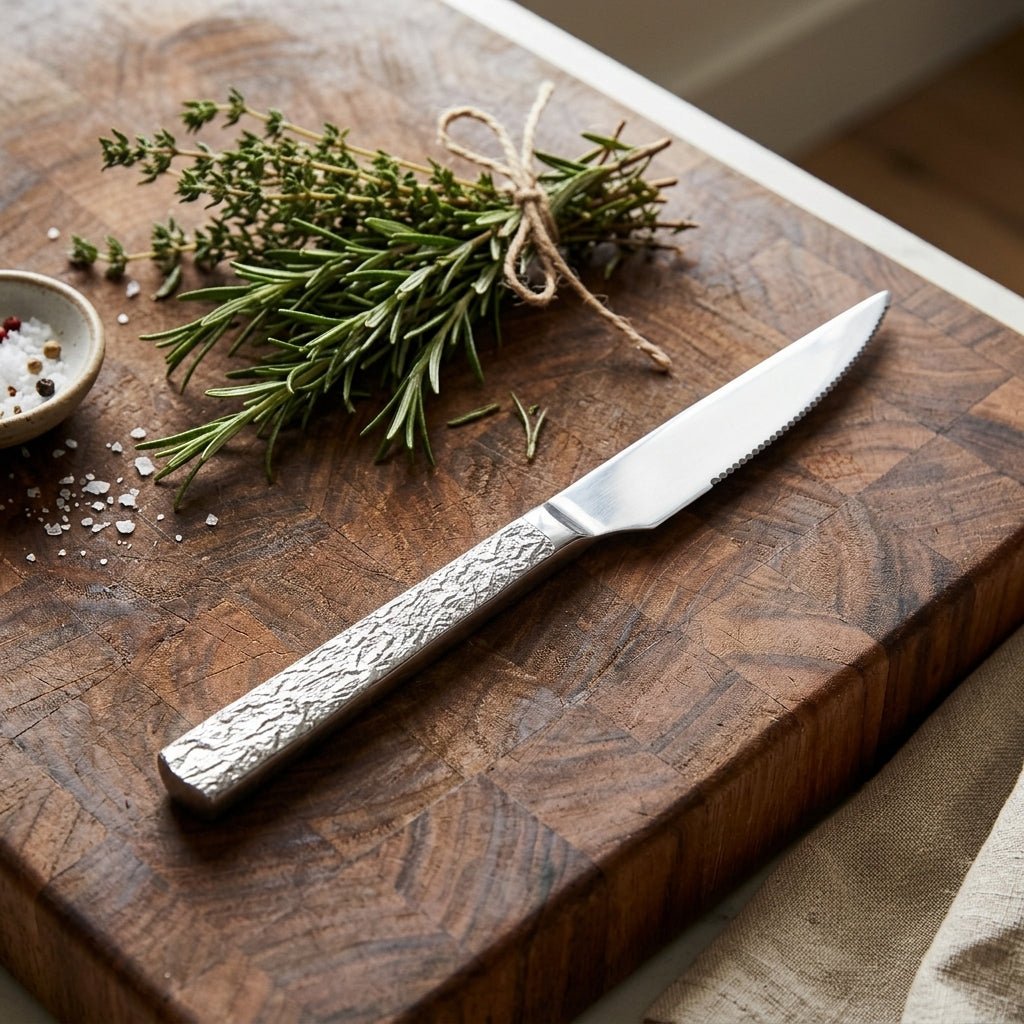 Stainless Steel Knife Set of 6 - 23cm Silver Textured Handle - Al Kabayel Discount CentreStainless Steel Knife Set of 6 - 23cm Silver Textured HandleKnife & Knife SetsAKDCAl Kabayel Discount Centre