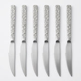 Stainless Steel Knife Set of 6 - 23cm Silver Textured Handle - Al Kabayel Discount CentreStainless Steel Knife Set of 6 - 23cm Silver Textured HandleKnife & Knife SetsAKDCAl Kabayel Discount Centre