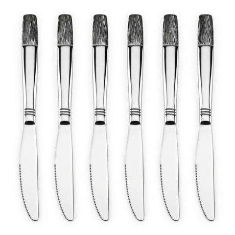 Stainless Steel knife Set of 6 – 23cm Silver - Al Kabayel Discount CentreStainless Steel knife Set of 6 – 23cm SilverKnife & Knife SetsAKDCAl Kabayel Discount Centre