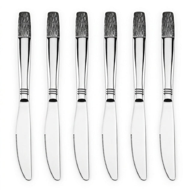 Stainless Steel knife Set of 6 – 23cm Silver - Al Kabayel Discount CentreStainless Steel knife Set of 6 – 23cm SilverKnife & Knife SetsAKDCAl Kabayel Discount Centre