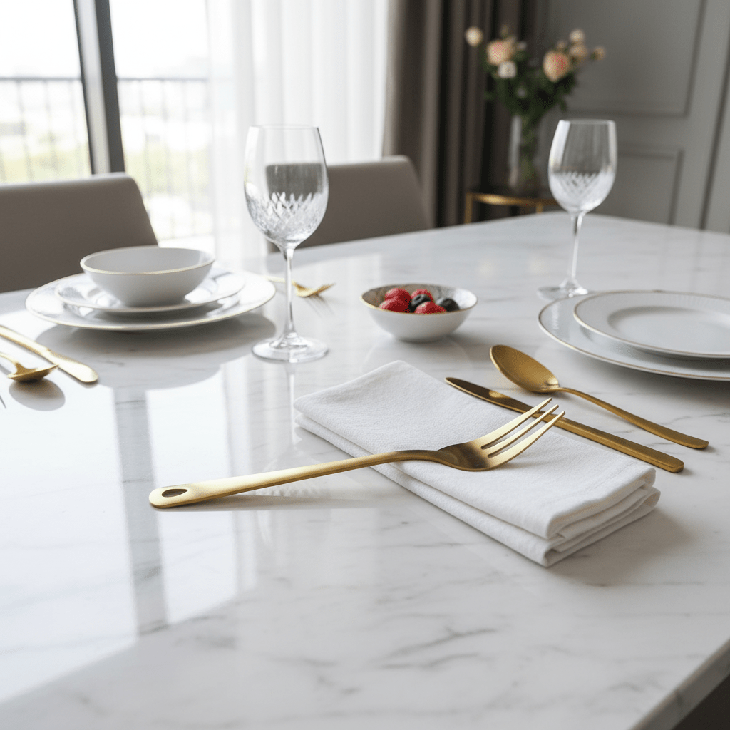 Stainless Steel Serving Fork 24cm – Gold - Al Kabayel Discount CentreStainless Steel Serving Fork 24cm – GoldForkAKDCAl Kabayel Discount Centre