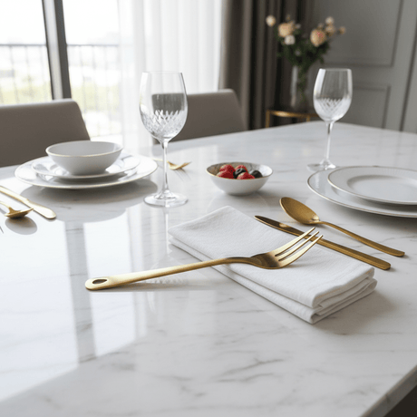 Stainless Steel Serving Fork 24cm – Gold - Al Kabayel Discount CentreStainless Steel Serving Fork 24cm – GoldForkAKDCAl Kabayel Discount Centre