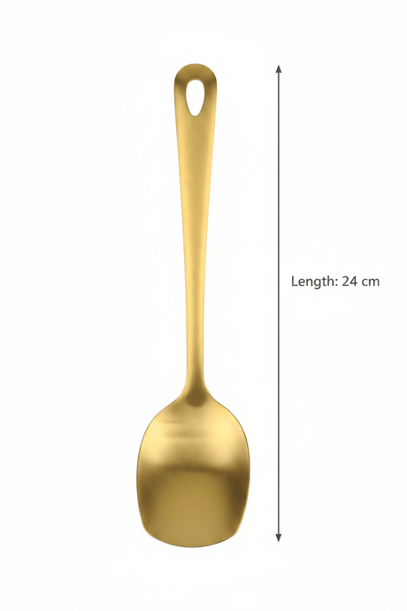 Stainless Steel Serving Spoon 24cm – Gold - Al Kabayel Discount CentreStainless Steel Serving Spoon 24cm – GoldServing SpoonAKDCAl Kabayel Discount Centre