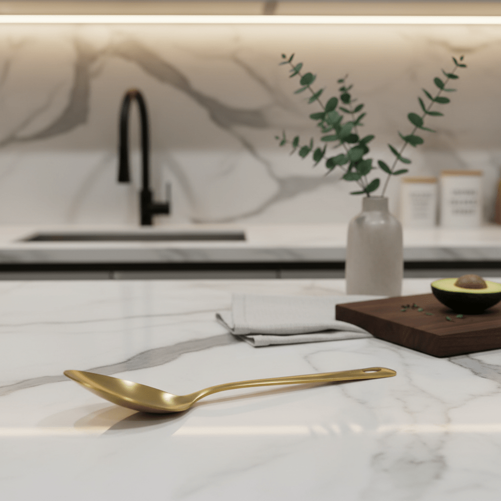 Stainless Steel Serving Spoon 25cm – Gold - Al Kabayel Discount CentreStainless Steel Serving Spoon 25cm – GoldServing SpoonAKDCAl Kabayel Discount Centre