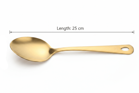 Stainless Steel Serving Spoon 25cm – Gold - Al Kabayel Discount CentreStainless Steel Serving Spoon 25cm – GoldServing SpoonAKDCAl Kabayel Discount Centre